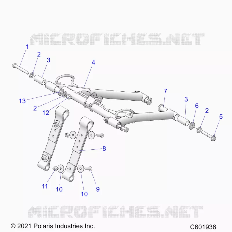 SUSPENSION, FRONT TORQUE ARM
