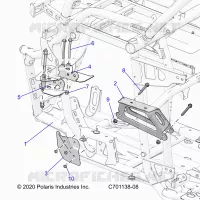 CHASSIS, ENGINE AND REAR DRIVELINE MOUNTING