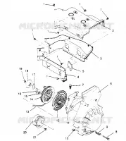 BLOWER HOUSING AND  RECOIL STARTER ASSEMBLY SPORT 0950443, SPORT TOURING 09 (4928822882D004)