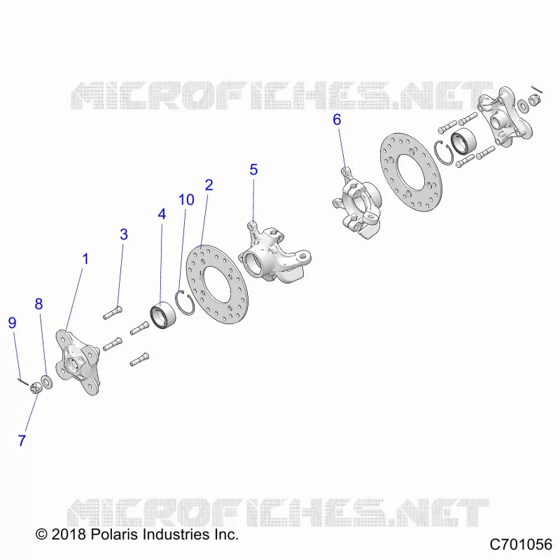 SUSPENSION, REAR CARRIER AND HUB