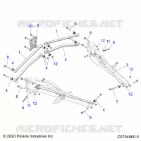 REAR SUSPENSION TRAILING ARMS MOUNTING