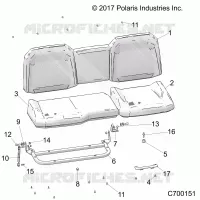 SEAT ASM. REAR