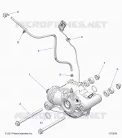 DRIVE TRAIN, FRONT GEARCASE MOUNTING