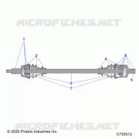 DRIVE TRAIN, FRONT HALF SHAFT