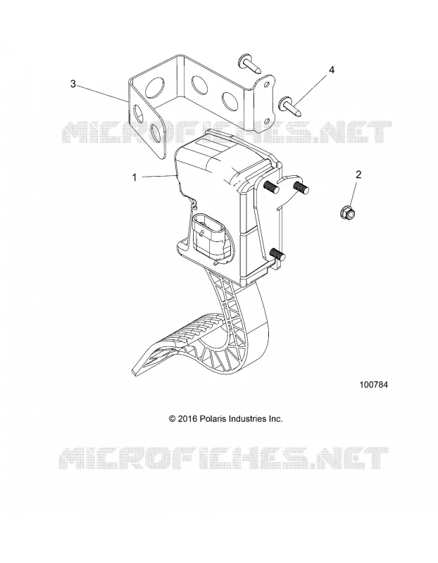 THROTTLE PEDAL AND MOUNT