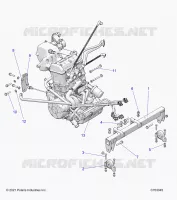 ENGINE, MOUNTING & LONG BLOCK