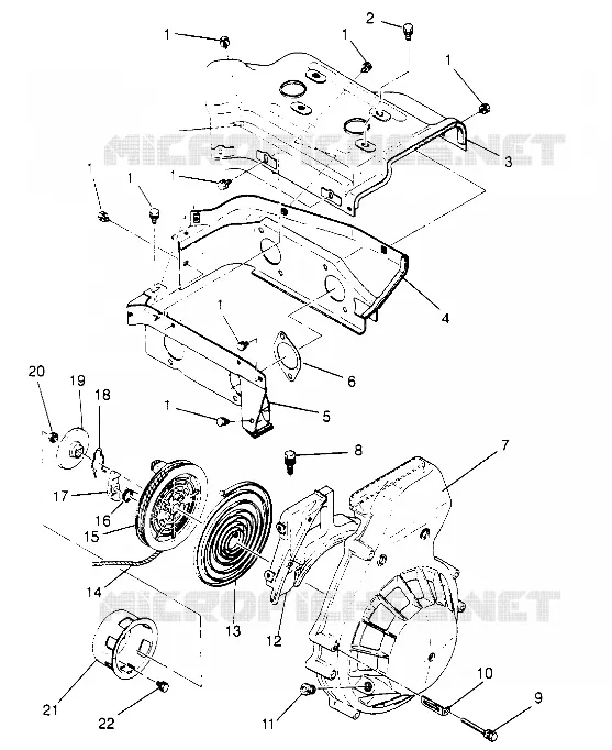 BLOWER HOUSING    RECOIL STARTER WIDETRAK GT 0952061 AND  EUROPEAN (4928962896C012)