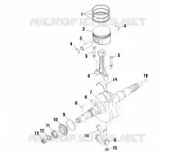CRANKSHAFT AND PISTON