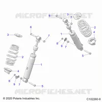 SUSPENSION, FRONT SHOCK