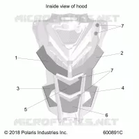 HOOD FOAM/FIBER