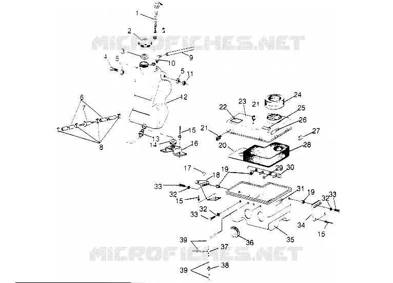 OIL TANK   AIR BOX 440 0952760, 440 SKS 0952560,  AND EUROPEAN 440 (4929032903C005)