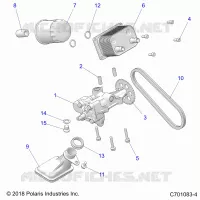 OIL PUMP AND OIL COOLER