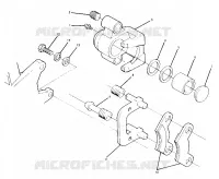 FRONT BRAKE CALIPER ASSEMBLY 1988 4 X 4 UPDATE