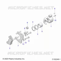 BRAKES, BRAKE FRONT BRAKE CALIPER