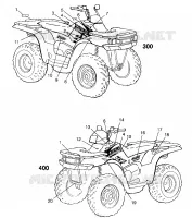 DECALS XPRESS 300 W969530 AND XPRESS 400 W969540 (4935923592A009)