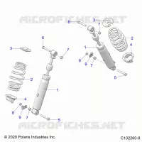 SUSPENSION, FRONT SHOCK