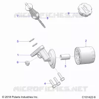 OIL FILTER AND DIPSTICK
