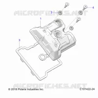 ENGINE, VALVE COVER