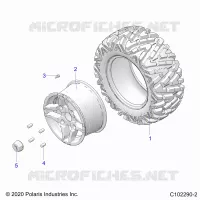 WHEELS, REAR TIRE