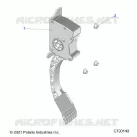 ENGINE, THROTTLE PEDAL