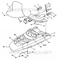 HOOD ASSEMBLY 500 EFI 0942774 AND EFI SKS 0942574 (4924982498005A)
