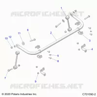 SUSPENSION, STABILIZER BAR, REAR