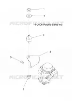 ENGINE, CARBURETOR BRACKET