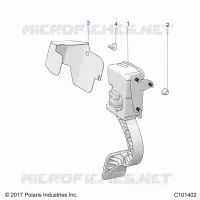 THROTTLE PEDAL AND MOUNT