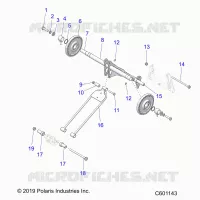 SUSPENSION, REAR TORQUE ARM