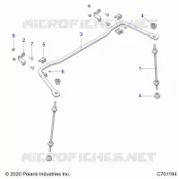 SUSPENSION, REAR STABILIZER BAR