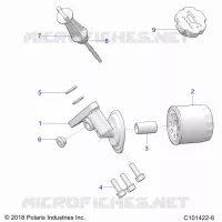 OIL FILTER AND DIPSTICK