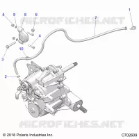 DRIVE TRAIN, MAIN GEARCASE MOUNTING- Z21CHA57K2 (C702609)