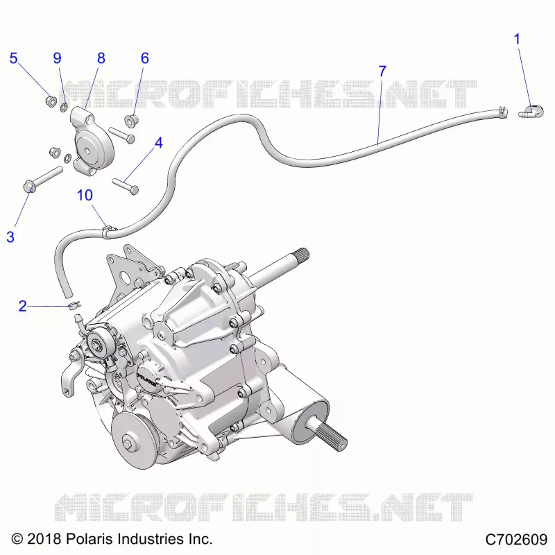 DRIVE TRAIN, MAIN GEARCASE MOUNTING- Z21CHA57K2 (C702609)