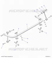SUSPENSION, STABILIZER BAR, REAR