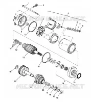 STARTING MOTOR ASSEMBLY SL 750 B944070 (4927012701030A)