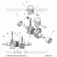 ENGINE, PISTON AND CRANKSHAFT