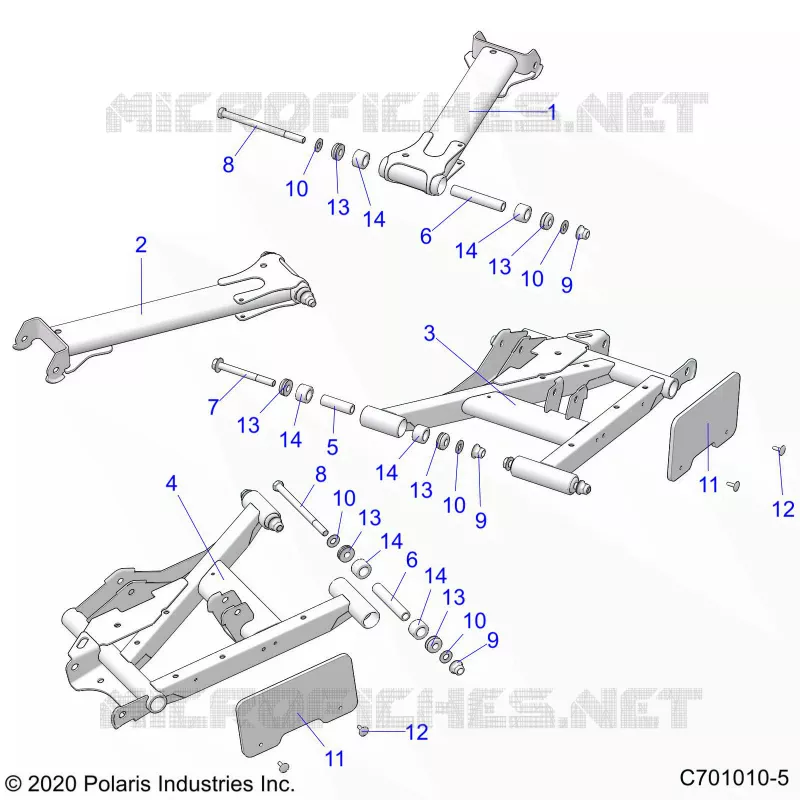 REAR SUSPENSION CONTROL ARMS