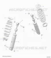 REAR SUSPENSION SHOCK AND MOUNTING