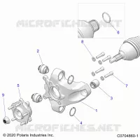 SUSPENSION, REAR CARRIER AND HUB