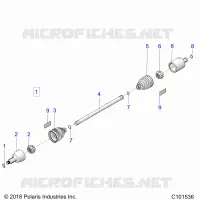 DRIVE TRAIN, FRONT DRIVE SHAFT