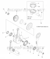 ENGINE, CRANKSHAFT AND PISTON