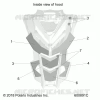 HOOD FOAM/FIBER