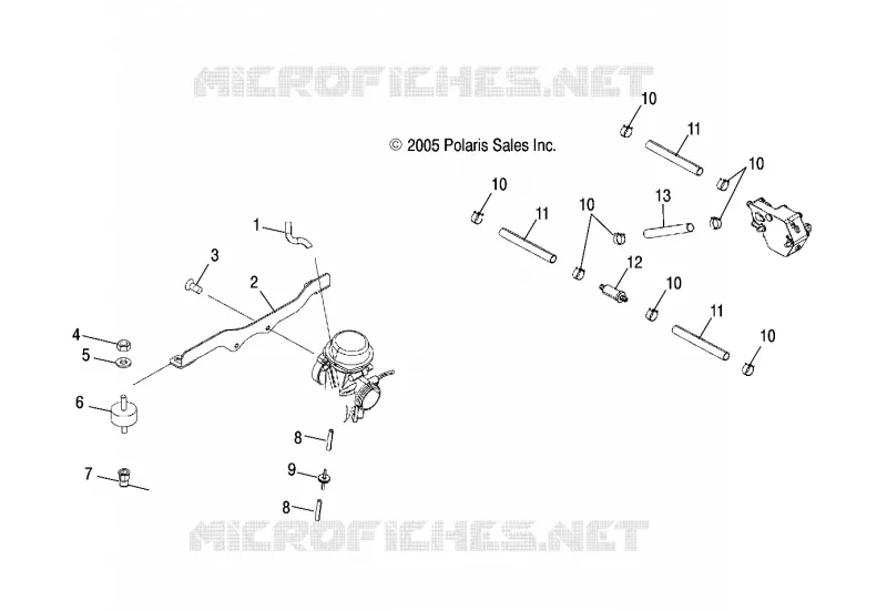 CARBURETOR MOUNTING AND FUEL PUMP/LINES