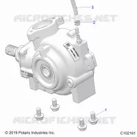 DRIVE TRAIN, GEARCASE MOUNTING, FRONT