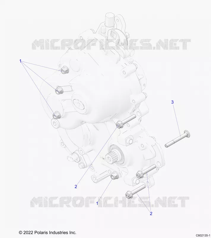DRIVE TRAIN, GEARCASE MOUNTING