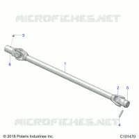 DRIVE TRAIN, PROP SHAFT, FRONT