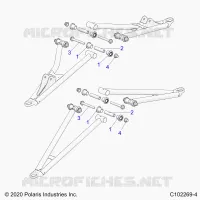 FRONT SUSPENSION A-ARM, MOUNTING- A21SVE95KK (C102269-4)