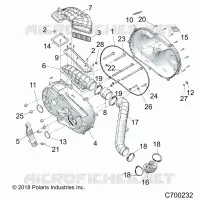 DRIVE TRAIN, CLUTCH COVER AND DUCTING
