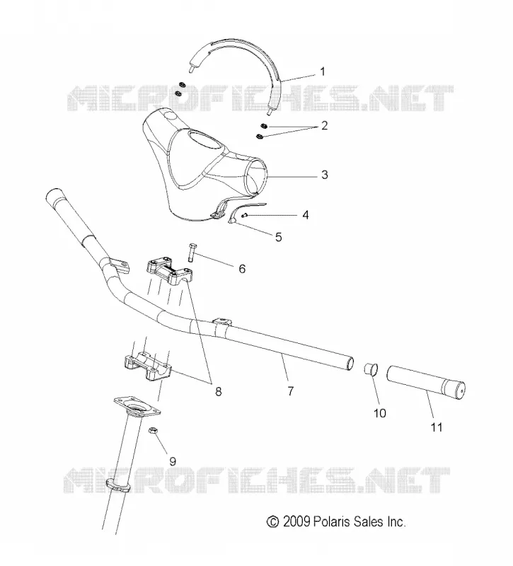 STEERING, HANDLEBAR MOUNTING