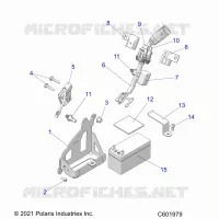 ELECTRICAL, BATTERY, MANUAL START POWER UP COMPONENTS
